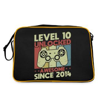 Level 10 Unlocked - Retro Bag - black/gold - Back