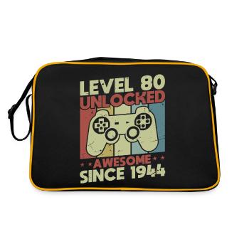 Level 80 Unlocked - Retro Bag - black/gold - Back