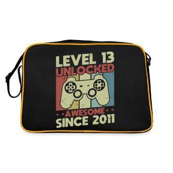 Level 13 Unlocked - Retro Bag - black/gold - Back
