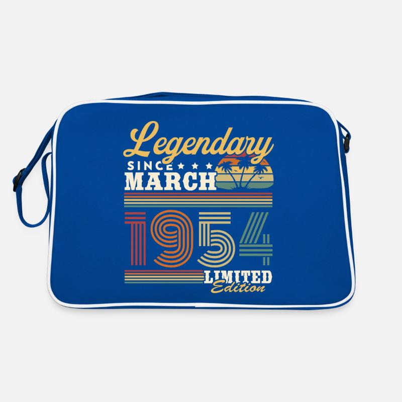 Legendary Since March 1954 Vintage Gift Retro Bag