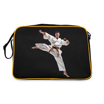 Le karaté est un art martial exigeant - Sac Retro - noir/or - Dos