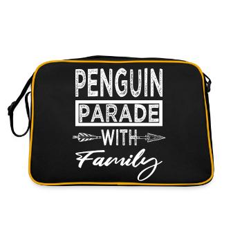 family values penguins communication in families - Retro Bag - black/gold - Back