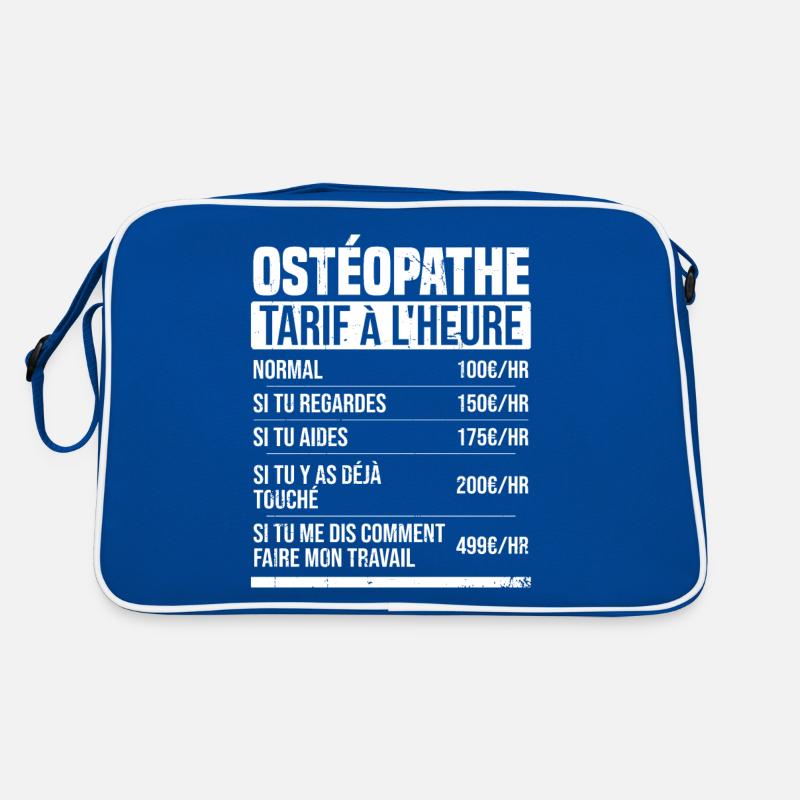 Osteopath Stundensatz Geschenkidee Humor Retro Tasche