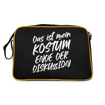 That's my costume End of discussion - Retro Bag - black/gold - Back