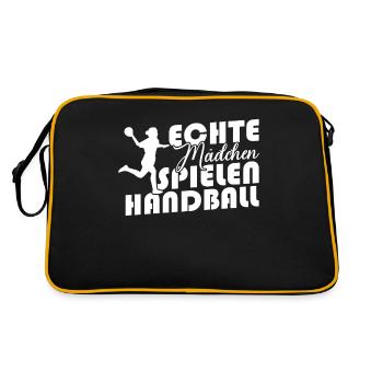 De vraies filles jouant au handball - Sac Retro - noir/or - Dos
