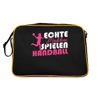 De vraies filles jouant au handball - Sac Retro - noir/or - Dos