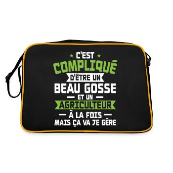 Bogosse et Agriculteur - Sac Retro - noir/or - Dos