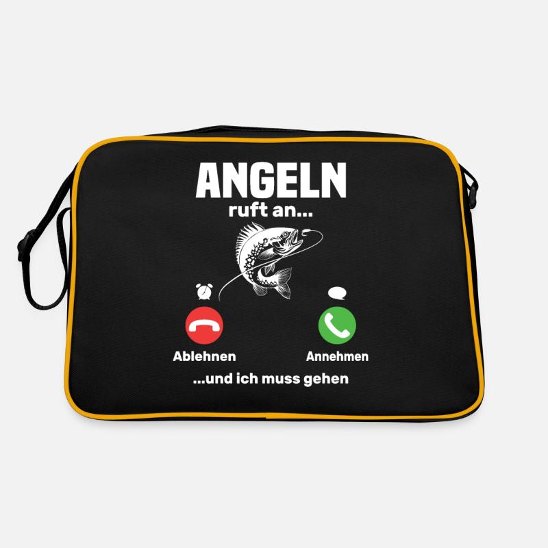 Angler ruft an, lustiger angler geschenk Retro Tasche