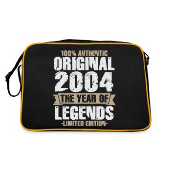 Legend 2004 Original Vintage Birthday Gift - Retro Bag - black/gold - Back