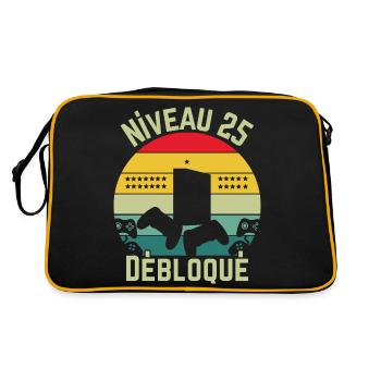 Niveau 25 Débloqué - Sac Retro - noir/or - Dos