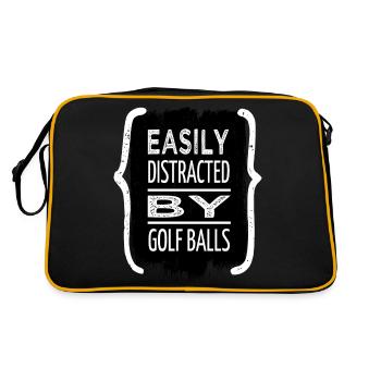 Cours de golf Dictons Golf Swing - Sac Retro - noir/or - Dos