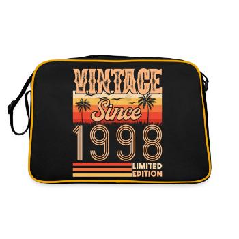 anniversaire 1998. Vintage né en 1998 anniversaire - Sac Retro - noir/or - Dos