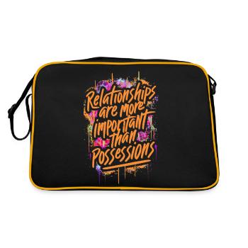 relationships - Retro Bag - black/gold - Back