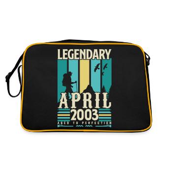 cadeau Anniversaire Avril 2003, Vintage avril 2003 - Sac Retro - noir/or - Dos