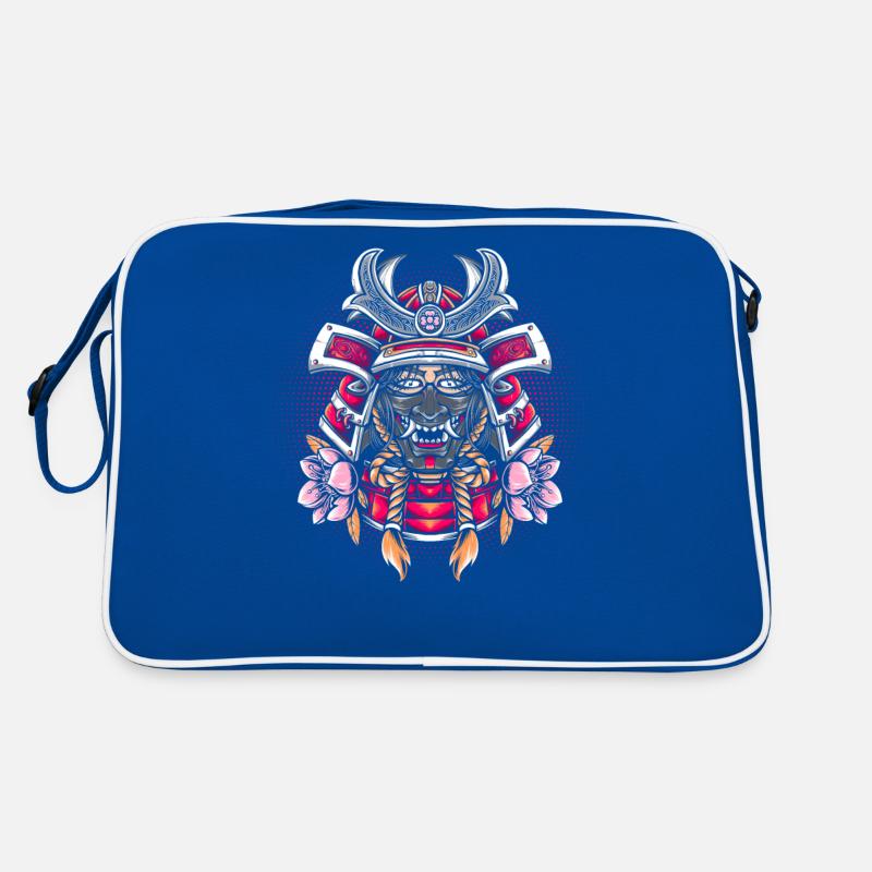Samurai-Mädchen-Kriegerin Retro Tasche