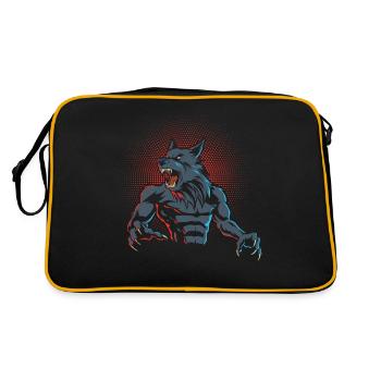 Loup-garou - Sac Retro - noir/or - Dos