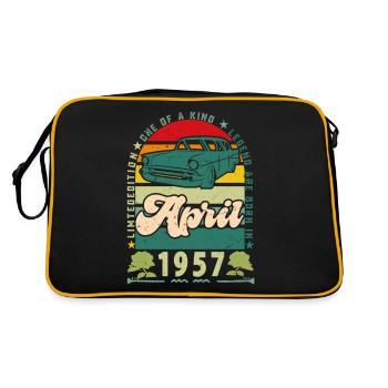April 1957, April 1957, April 1957. - Retro Bag - black/gold - Back