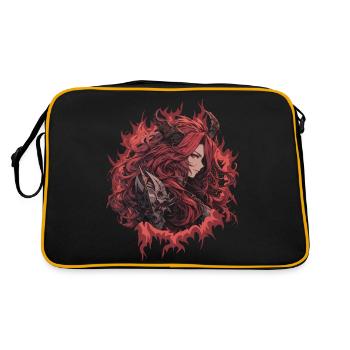 La Femme Dragon - Sac Retro - noir/or - Dos