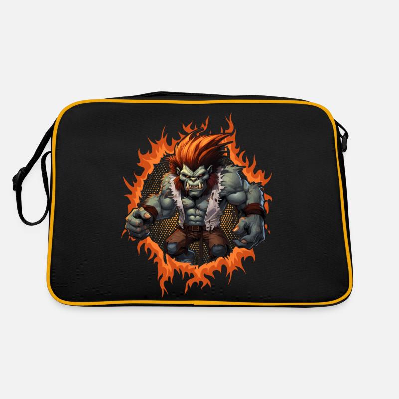 Zombie-Königsgorilla Retro Tasche