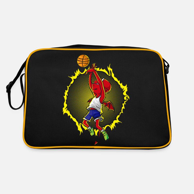 Le diable joue au basket-ball Sac Retro