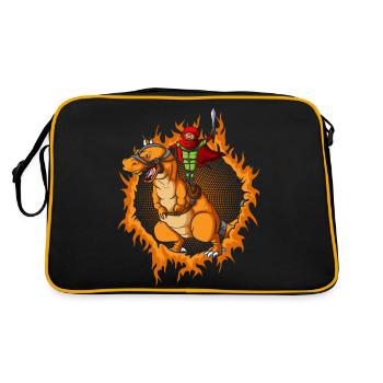 L’assassin avec le Tyrannosaurus Rex - Sac Retro - noir/or - Dos