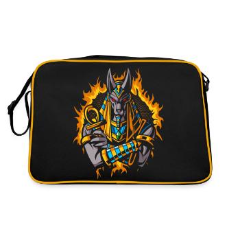 Anubis Dieu avec demi-teinte or feu - Sac Retro - noir/or - Dos