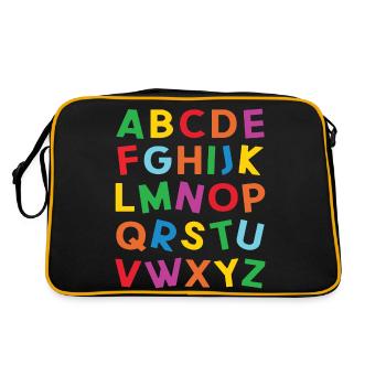 ABC Colorful Alphabet Letters for Reading - Retro Bag - black/gold - Back