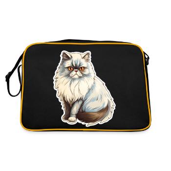 Chat persan - Sac Retro - noir/or - Dos