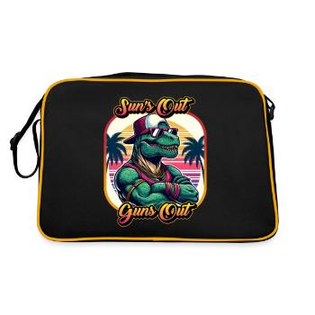 Le soleil est dehors Armes à feu - Sac Retro - noir/or - Dos