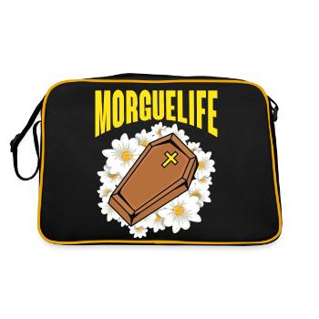 Morguelife Embalmer Mortician - Retro Bag - black/gold - Back