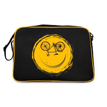 Bicycle face - Retro Bag - black/gold - Back