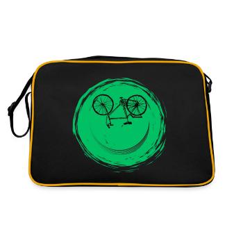 Bicycle Face - Retro Bag - black/gold - Back