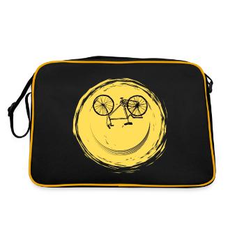 Bicycle Face - Retro Bag - black/gold - Back