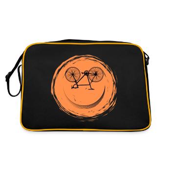 Bicycle Face - Retro Bag - black/gold - Back