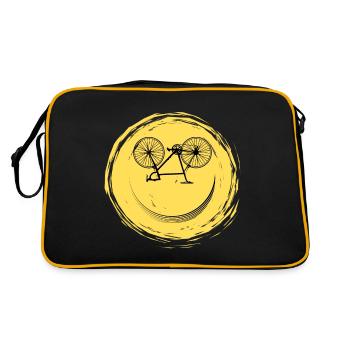 Bicycle Face - Retro Bag - black/gold - Back