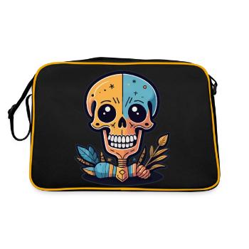 Squelette - Sac Retro - noir/or - Dos