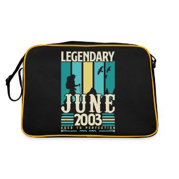 cadeau Anniversaire Juin 2003, Vintage juin 2003. - Sac Retro - noir/or - Dos