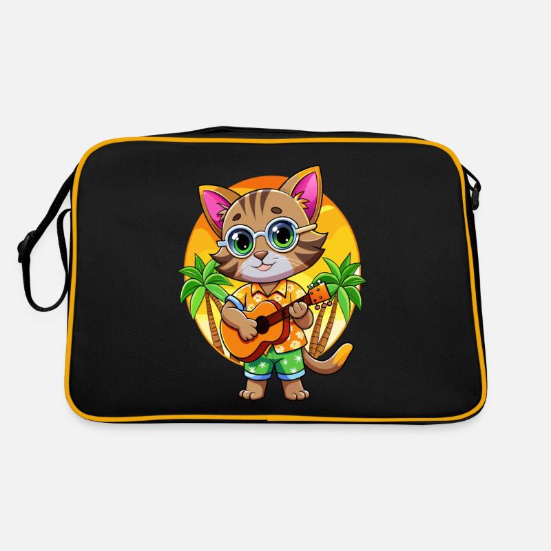 Funny Kitten Cartoon Summer Beach Sunglasses Retro Bag