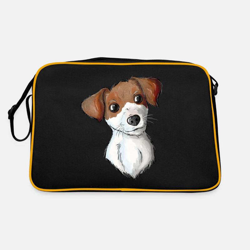 Jack Russell Pattern 9 Retro Bag