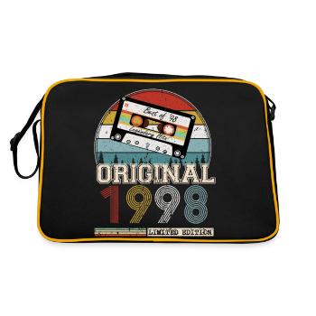 Vintage 1998 Cadeau Anniversaire 26 ans - Sac Retro - noir/or - Dos