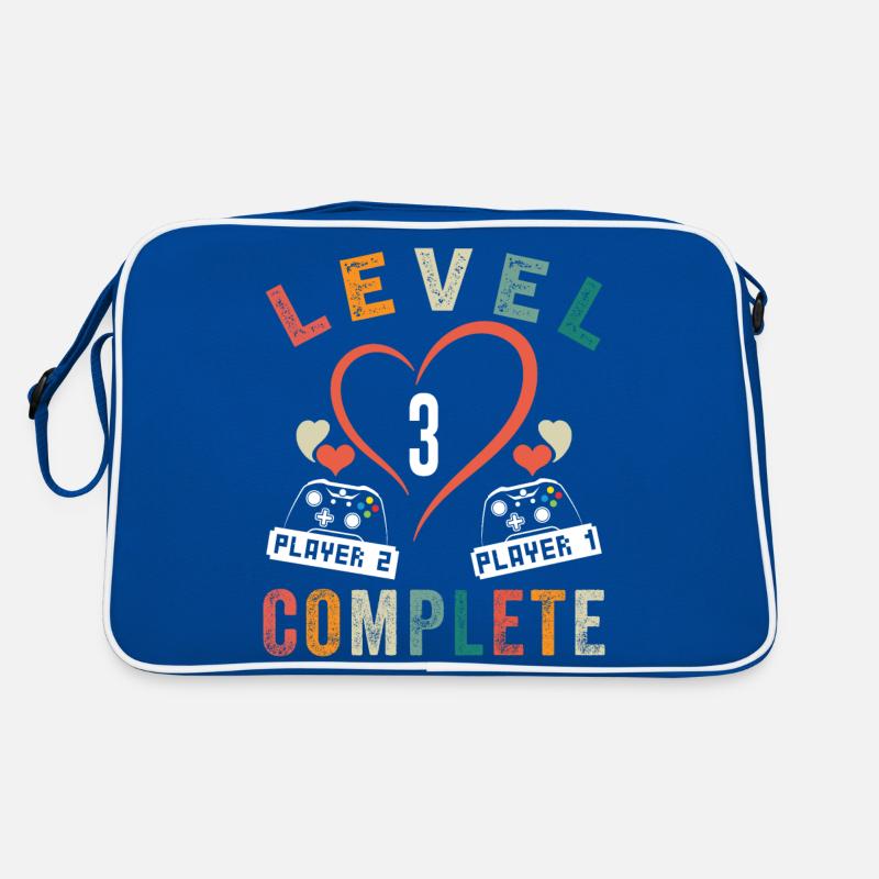 Level 3 Complete 3rd Anniversary 3 Year Old Wedding Retro Bag