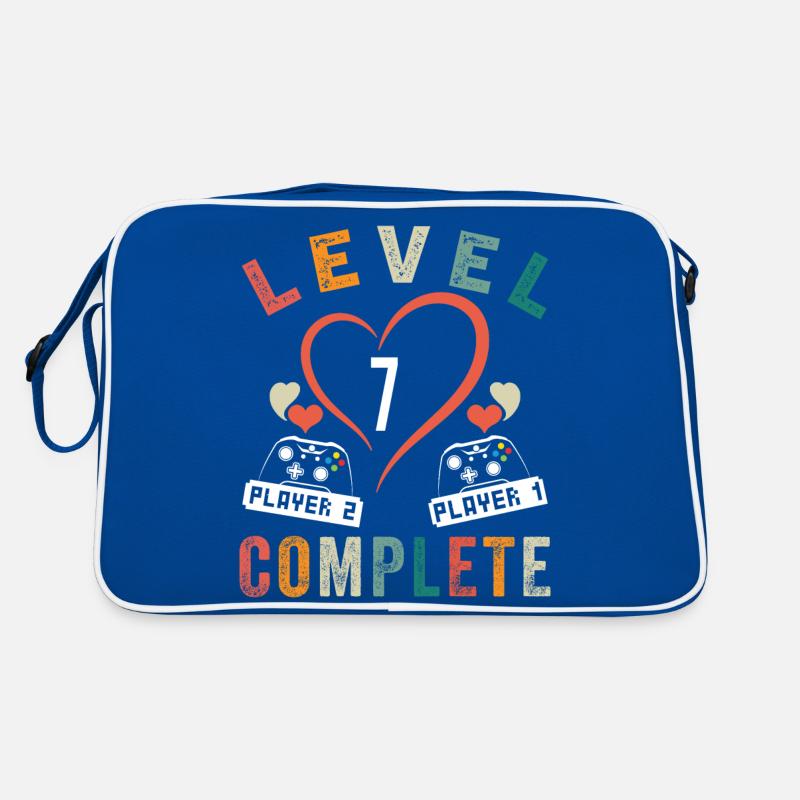 Level 7 Complete 7th Anniversary 7 Year Old Wedding Retro Bag