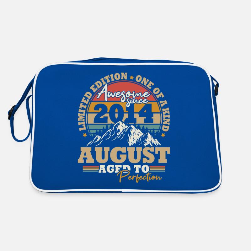 August 2014 Vintage Retro Birthday Gift Retro Bag