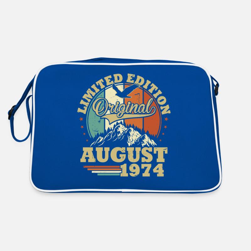 Original August 1974 Vintage Geburtstagsgeschenk Retro Tasche