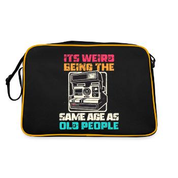 Vintage | Classic | Classic | Old - Retro Bag - black/gold - Back