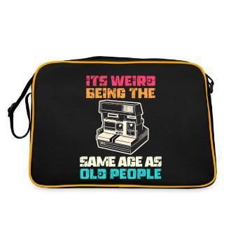 Vintage | Classic | Classic | Old - Retro Bag - black/gold - Back