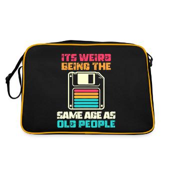 Vintage | Classic | Classic | Old - Retro Bag - black/gold - Back