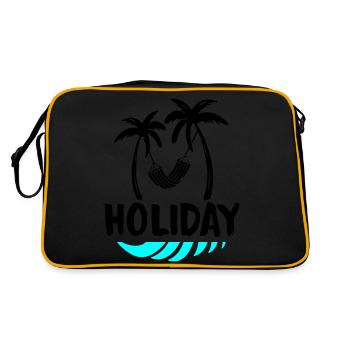 Palms Relax Holiday - Retro Bag - black/gold - Back