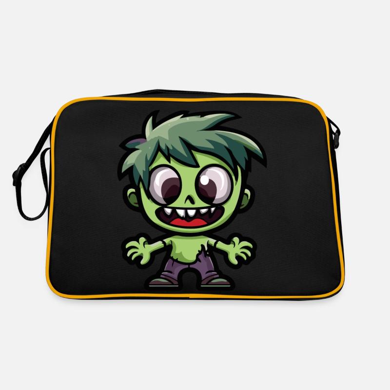 Zombie Halloween Niedlich Comic Retro Tasche