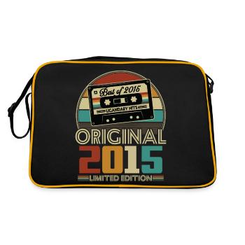 Original 2015 10e Anniversaire Cadeau Vintage - Retro Tasche - Schwarz/Gold - Hinten